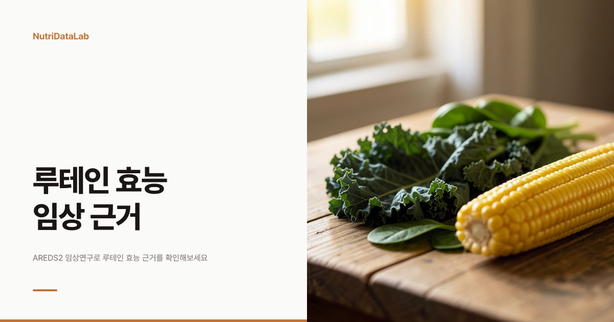 루테인 효능 3가지와 블루라이트 오해