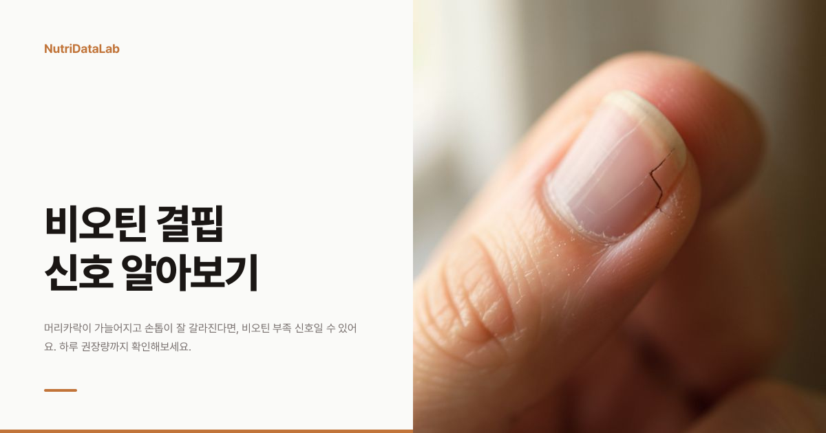 비오틴 결핍 증상과 하루 권장량, 과다복용 기준